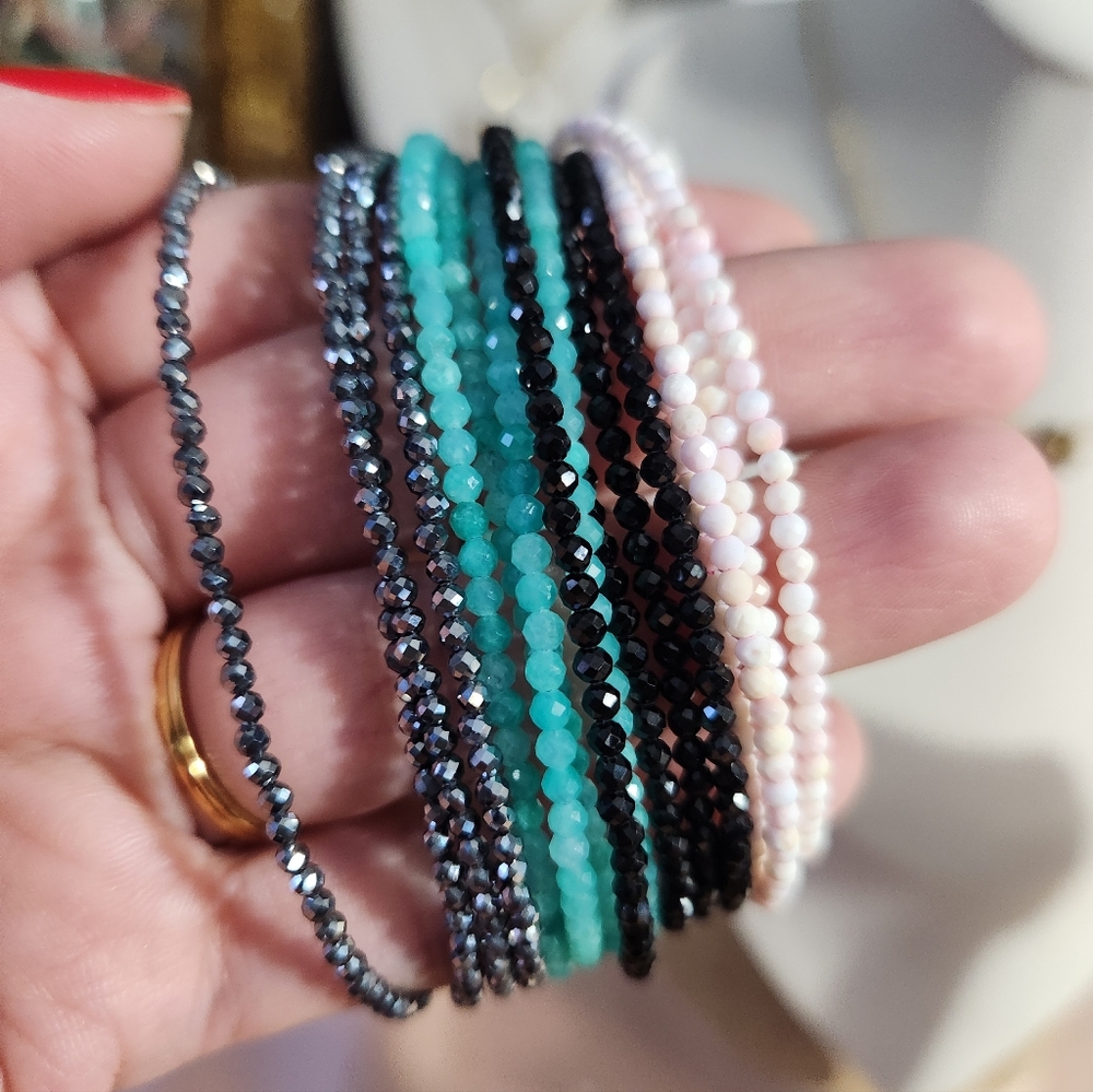 Natural Stone Wrap Magnetic Bracelet/ Necklace